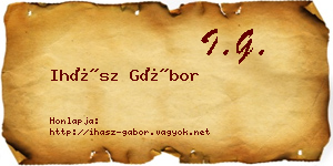 Ihász Gábor névjegykártya